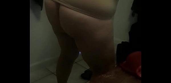 My mom flashes her ass while changing in front of me